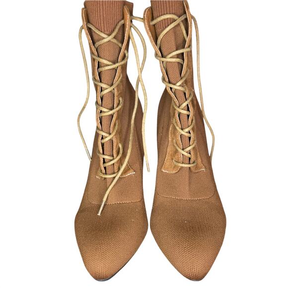 Cuccoo Brown Lace-Up Heels Size 9 – 4" Heel, Chic & Stylish - Picture 1 of 11